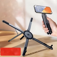 Nouveau support magnétique 3-en-1 pour ordinateur portable, réglable sur 8 niveaux, pliable et portable, support de téléphone et tablette pour bureau et voyage