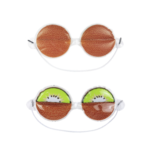 Alta calidad Kiwi en forma de 2 vías Aroma Sleep Eye Mask Relajante Gel Almohadillas frías Venta al por mayor Suministros de salud ocular - Product Image 3