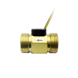 Débitmètre à effet Hall en laiton à 6 points Débitmètre d'eau liquide avec capteur d'impulsions pour machines laser et pompes à eau circulantes - Product Image 2