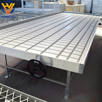 Tables de culture pour serres, bacs de culture en ABS et tables de culture hydroponique pour plantes commerciales