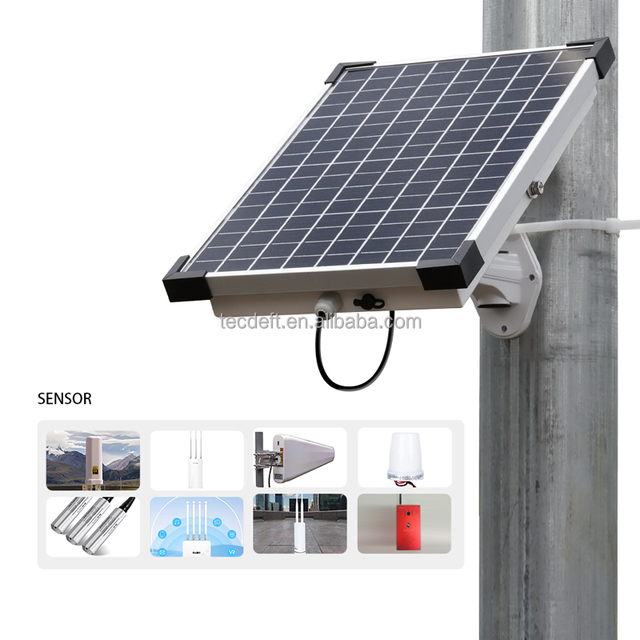 TecDeft Mini High Efficiency Monocrystalline 8W/15W Solar Panel Battery IP66 Waterproof DC Solar Power System for Water