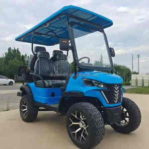 스타 호텔 럭셔리 골프 카트 정품 가죽 시트 VIP 이벤트 셔틀 보증 사용자 정의 - Product Image 1