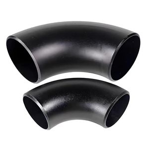 ข้อต่อท่อเชื่อมชน ASME B16.9 A234 SCH 40 STD ข้อต่อท่อเหล็กคาร์บอนไร้รอยต่อแบบเชื่อม 90 องศา ขนาด 6 นิ้ว - Product Image 1