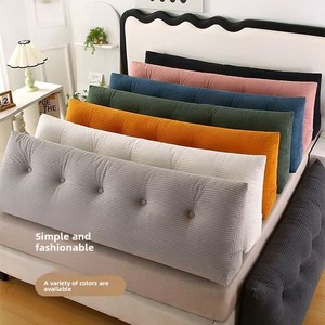 Nouvelle <span class=keywords><strong>coussin</strong></span> <span class=keywords><strong>de</strong></span> tête <span class=keywords><strong>de</strong></span> <span class=keywords><strong>lit</strong></span> triangulaire en velours côtelé haut <span class=keywords><strong>de</strong></span> gamme, amovible et lavable, pour dossier <span class=keywords><strong>de</strong></span> canapé - Product Image 4