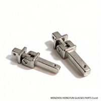 Accesorio para Gafas, Bisagra de Resorte de 6.0 mm de Ancho y 180 mm de Longitud, Tipo de Bloqueo con Tornillo, 6 mm de Longitud, HONGYUN HY-DGJL-01 para Moldeo por Inyección en Lámina PCTR