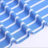 Tissu tricoté double face teint sur mesure 62% polyester 32% rayonne 6% élasthanne 240 g/m² 160 cm de large pour vêtements de mode
