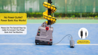 Attrezzatura per Allenamento Pickleball con Rilascio Automatico delle Palline, Contenitore da 19 Palline, Adattatore 6V, Cavo, Batteria Non Inclusa