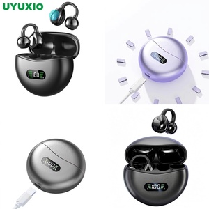 Autres appareils électroniques grand public : Écouteurs sans fil à crochet d'oreille pour le fitness, étui de chargement compact, appairage en une étape, portée de signal de 10 m pour la musique et le sport - Product Image 1