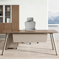 Bureau de direction écologique E0, bureau de bureau moderne et simple, ensemble bureau et chaise, bureau du directeur, bureau du superviseur, bureau du président