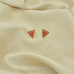 Pendientes de Botón de Diseño Europeo y Americano, Triangulares, Coloridos, de Esmalte, con Letras, Versátiles, Elegantes y Lujosos, Estilo <span class=keywords><strong>GUESS</strong></span> - Product Image 5