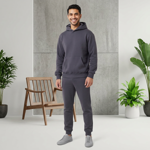 Chándal Deportivo Informal Unisex Personalizado al Mejor Precio para Correr y Entrenar en Invierno, 2 en 1, Lavado Ácido, Ropa Deportiva 100% Algodón - Product Image 1