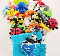 Animaux de bureau et jouets de récompense pour enfants, mini-jouets anti-stress animaux imprimés en 3D pour récompenses de coffre au trésor