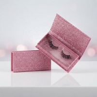 Boîte cadeau de luxe personnalisée en carton recyclable avec couvercle magnétique et gaufrage pour cils, emballage cosmétique rose premium