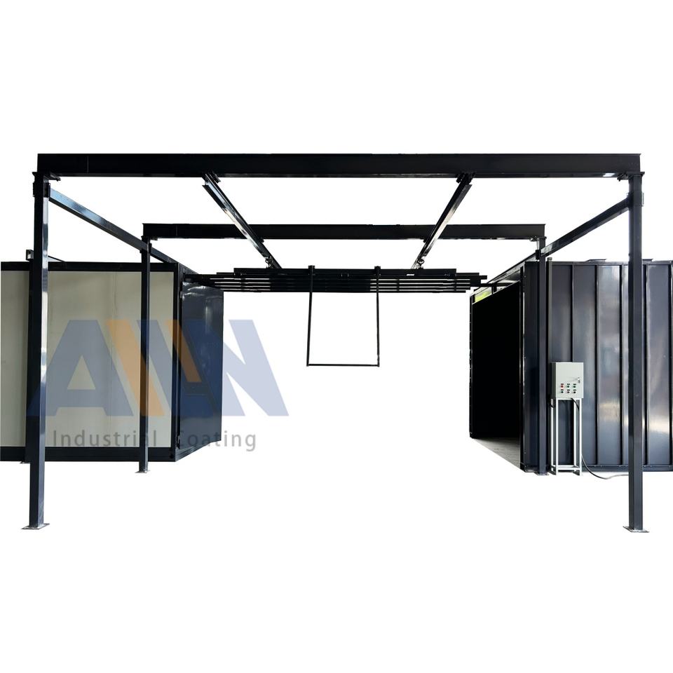 Ailin Manual Electrostatic Powder Coating Line with Curing Oven and ...