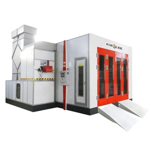 Cabine de peinture portable compacte de table avec brûleur diesel et chauffage électrique pour les amateurs, station de peinture aérographe compacte avec éclairage LED - Product Image 2