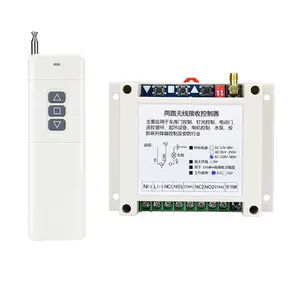 industrial wireless remote controller wall switch 433mhz AC100-380V power