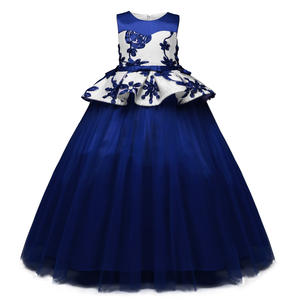 Ropa Infantil de China, Vestido de Encaje para Bebé, Diseño de Fábrica, Vestido Largo de Verano con Flores para Bebé, Estilo Tutú - Product Image 1