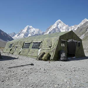 <span class=keywords><strong>Tenda</strong></span> da Campeggio Personalizzata Grande per 30 Persone, in Tela <span class=keywords><strong>Beige</strong></span> <span class=keywords><strong>e</strong></span> <span class=keywords><strong>Bianca</strong></span>, Impermeabile, per Quattro Stagioni, Portatile, Modulare, Produzione OEM - Product Image 1