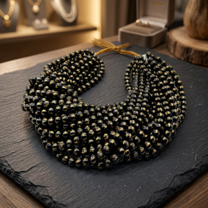 Polished Black Onyx Beads 8mm Round Loose Gemstone Strands for Jewelry <b>Making</b> - Product Image 5