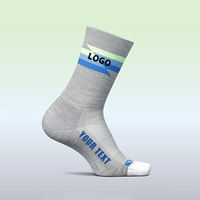 Chaussettes de sport personnalisées en gros, chaussettes athlétiques tricotées, chaussettes de course personnalisées avec logo