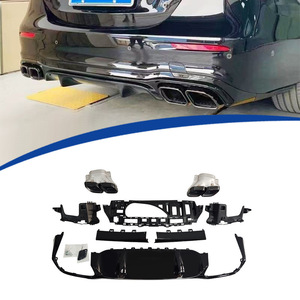 Kit de lèvre arrière et embout d'échappement pour Mercedes Benz Classe E W213 2021-2023 style E63 en ABS - Product Image 1