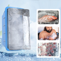 Moules à blocs de glace extra larges pour salle de bain Moules en silicone de qualité alimentaire réutilisables de 8lb pour les plongeons froids et les refroidisseurs