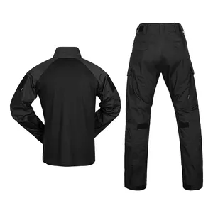 Pantalon de chasse costume uniforme tactique costume noir chemise de combat pantalon tactique