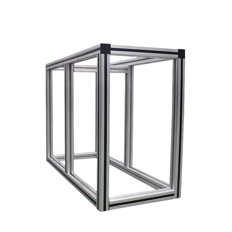 Großhandel kunden spezifische Dimension eloxierten Rahmen Tischplatte Aluminium profil T Slot Aquarium Stand