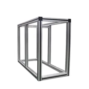 Groothandel Aangepaste Afmeting Geanodiseerd Frame Tafelblad Aluminium Profiel T Slot Aquarium Stand