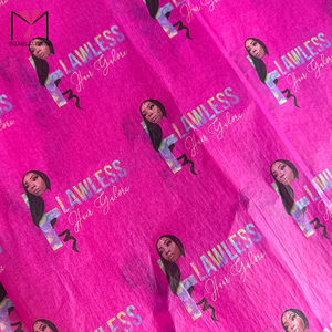 Papel de Regalo Personalizado MUYANG, Papel de Seda Estampado Rosa, Papel de Arte con Doble Revestimiento, Diseño Ecológico sin Líneas - Product Image 6