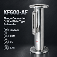 KF600-AF Flanged Orifice Plate Rotameter Tugas Berat SS304 DN40-DN600 Pengukur Aliran Apung Industri