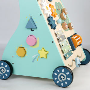 Nouveau Trotteur Musical Bébé Pousseur et <span class=keywords><strong>Chariot</strong></span> d'Activités d'Apprentissage avec Roues en Bois pour Garçons et Filles - Product Image 6