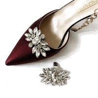 Vente directe d'usine, breloques détachables pour chaussures, clips pour chaussures, accessoires pour chaussures, ornements décoratifs en strass