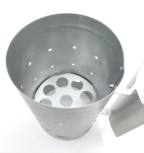 Chimney <strong>Starter</strong> with Safety Handle,Charcoal Grill Rapid <strong>Coal</strong> Burner Fire Ignition Lighters Camping <strong>BBQ</strong> <strong>Starter</strong> Metal - Product Image 3