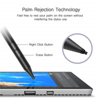 Stylet capacitif actif en métal de haute qualité pour la vente en gros, avec pointe remplaçable, détection d'angle d'inclinaison et rejet de la paume, compatible Microsoft Surface
