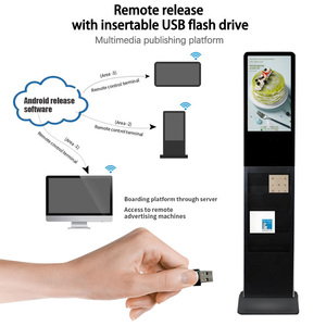 21.5Inch Tầng Đứng LCD Brochure Kiosk Với Người Giữ Báo - Product Image 2