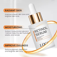 Sérum Anti-Âge OEM/ODM, Sérum au Rétinol avec Collagène, Sérum Visage Hydratant Biologique au Rétinol et Vitamine C