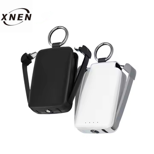 Custom Logo Portable Charger 2000mah 4000mah Mini PowerBank With Cable Batterie Externe Small Keychain Power Bank for Phone