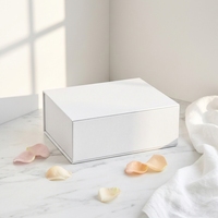 Boîte de présentation en carton écologique de luxe avec fermeture magnétique et finition pailletée