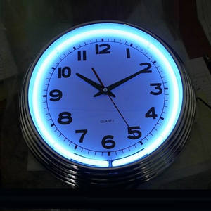 15 Inch <strong>Neon</strong> Light Decorative Advertising Wall <strong>Clock</strong> - Product Image 3