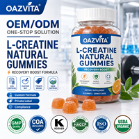 OAZVITA OEM Gummies de créatine, collagène et BCAA, supplément vitaminique pour la peau, Gummies de créatine et collagène Vital Proteins medicube