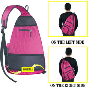 กระเป๋าสะพายหลังสำหรับผู้หญิงสีชมพู,กระเป๋าเป้สะพายหลังสำหรับใส่ลูกเทนนิสไม้พายโต๊ะปิงปอง - Product Image 3