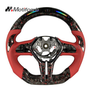 Volant intelligent à écran LED en fibre de carbone forgée rouge personnalisé pour Infiniti Q60 Q50 QX50 Q60S Red Sport Sedan Coupe 2017-2022 - Product Image 1