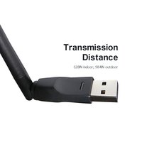 Kartu jaringan USB USB2.0 Hi-Speed 150Mbps Wifi adaptor penerima Wi-fi tanpa CD dan paket