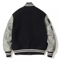 Vente en gros BASSE quantité minimale de commande Rétro Vintage Hommes Lettre Brodée Logo Baseball Bomber Letterman Vestes En Cuir Personnalisées Varsity Vestes
