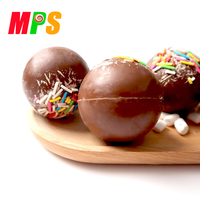 Usine de chocolat OEM vente en gros marque privée bonbons boule de chocolat bombe avec guimauve