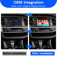 Kit de Interfaz de Módulo Decodificador Inalámbrico Apple CarPlay Android Auto para Toyota Highlander/RAV4/Corolla/Tundra/CH-R/Alphard/86/Camry