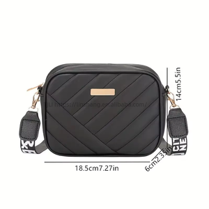 Fashion Ladies Cross-Body Shoulder <b>Camera</b> <b>Bag</b> Women's New Storage Phone <b>Bag</b> Single Strap Zipper Closure PU Messenger <b>Bags</b> - Product Image 5