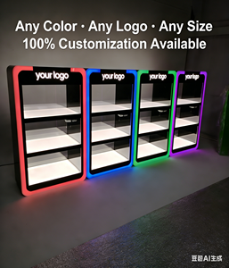 Exhibidor Acrílico Personalizado de 3 Niveles con LED RGB, Soporte de Exhibición Acrílico para Tienda de Tabaco, Estante de Exhibición Acrílico Apache - Product Image 3