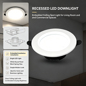 Luminaria LED Empotrable Modelo Moon Shadow, Alto CRI 80-89, Iluminación Comercial y para el Hogar, Lámpara <span class=keywords><strong>de</strong></span> Techo Simple Tipo Ojo <span class=keywords><strong>de</strong></span> <span class=keywords><strong>Buey</strong></span> - Product Image 6